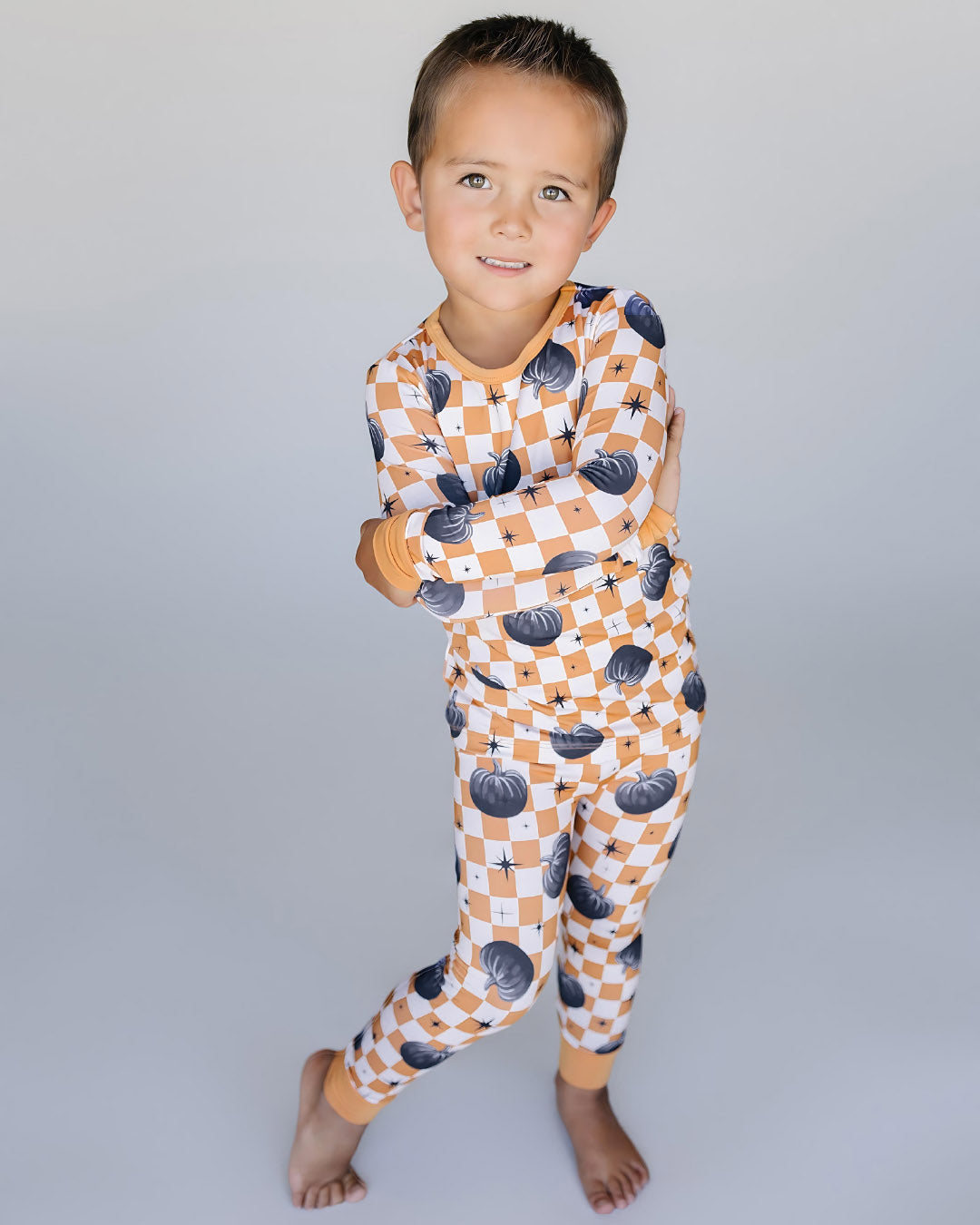 Two Piece Set | Checkered Pumpkin
