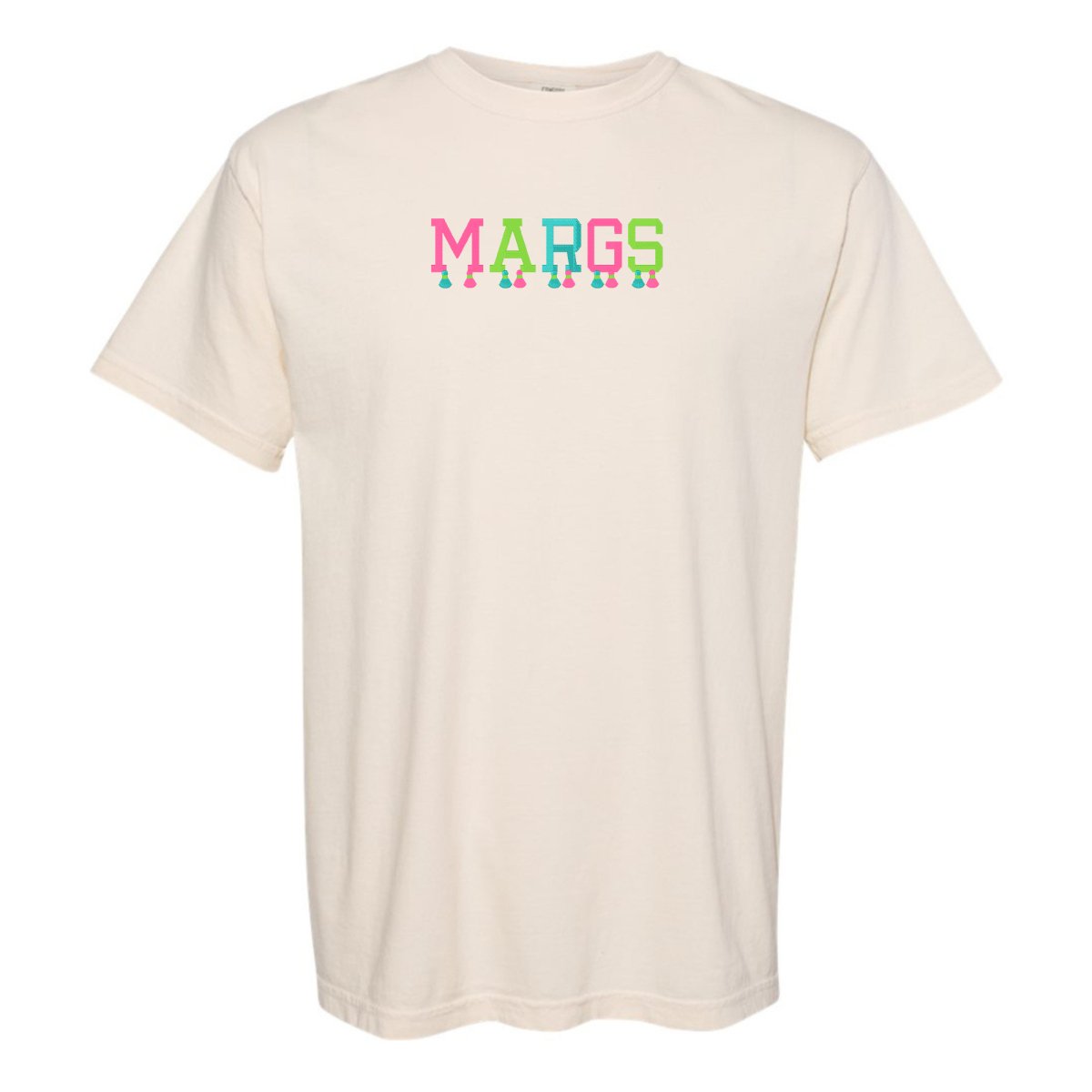 Embroidered Tasseled 'Margs' T-Shirt