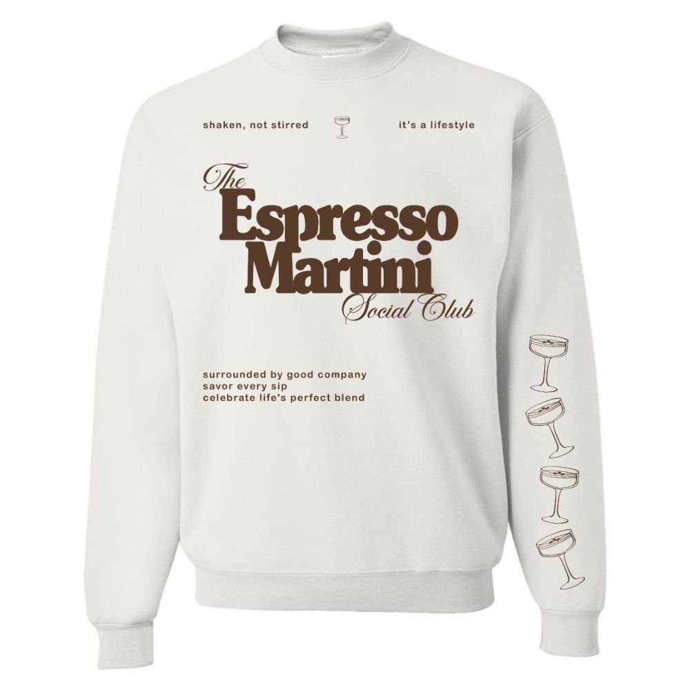 Espresso Martini Social Club Crewneck Sweatshirt