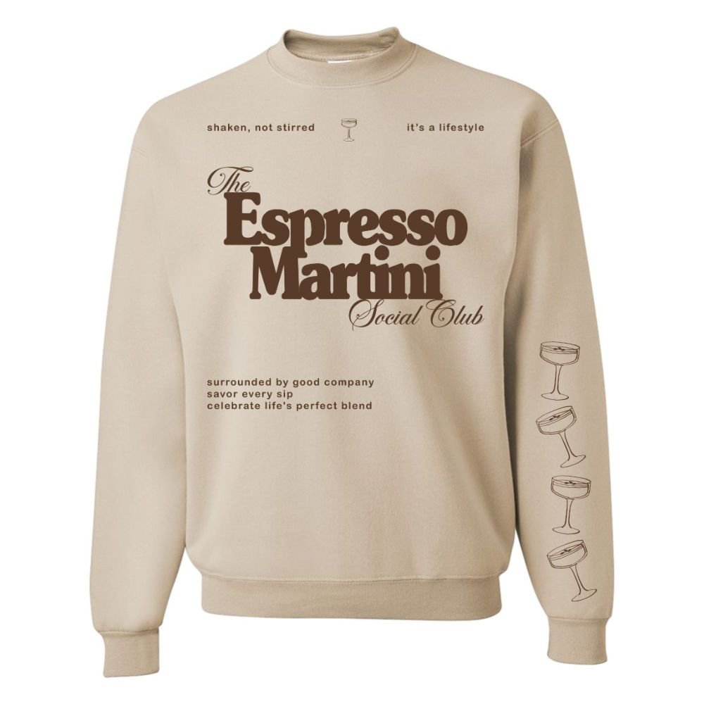 Espresso Martini Social Club Crewneck Sweatshirt