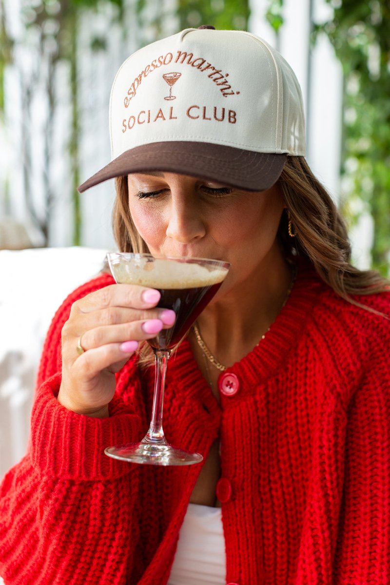 Espresso Martini Social Club Snapback Trucker Hat