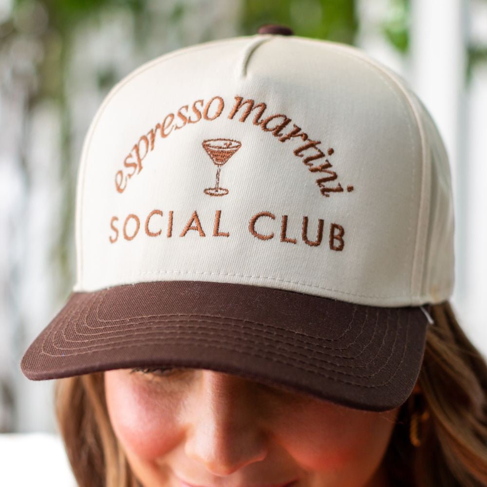 Espresso Martini Social Club Snapback Trucker Hat