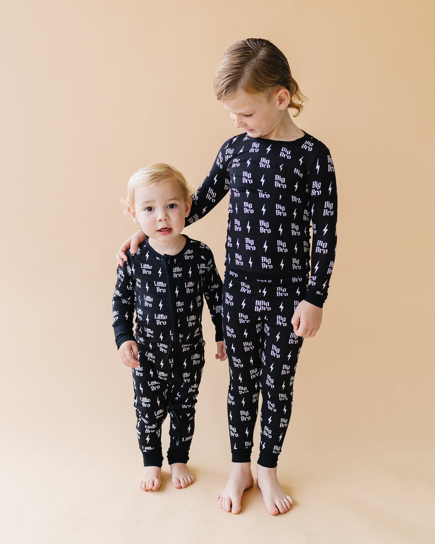 Little Bro Bamboo Zip Romper