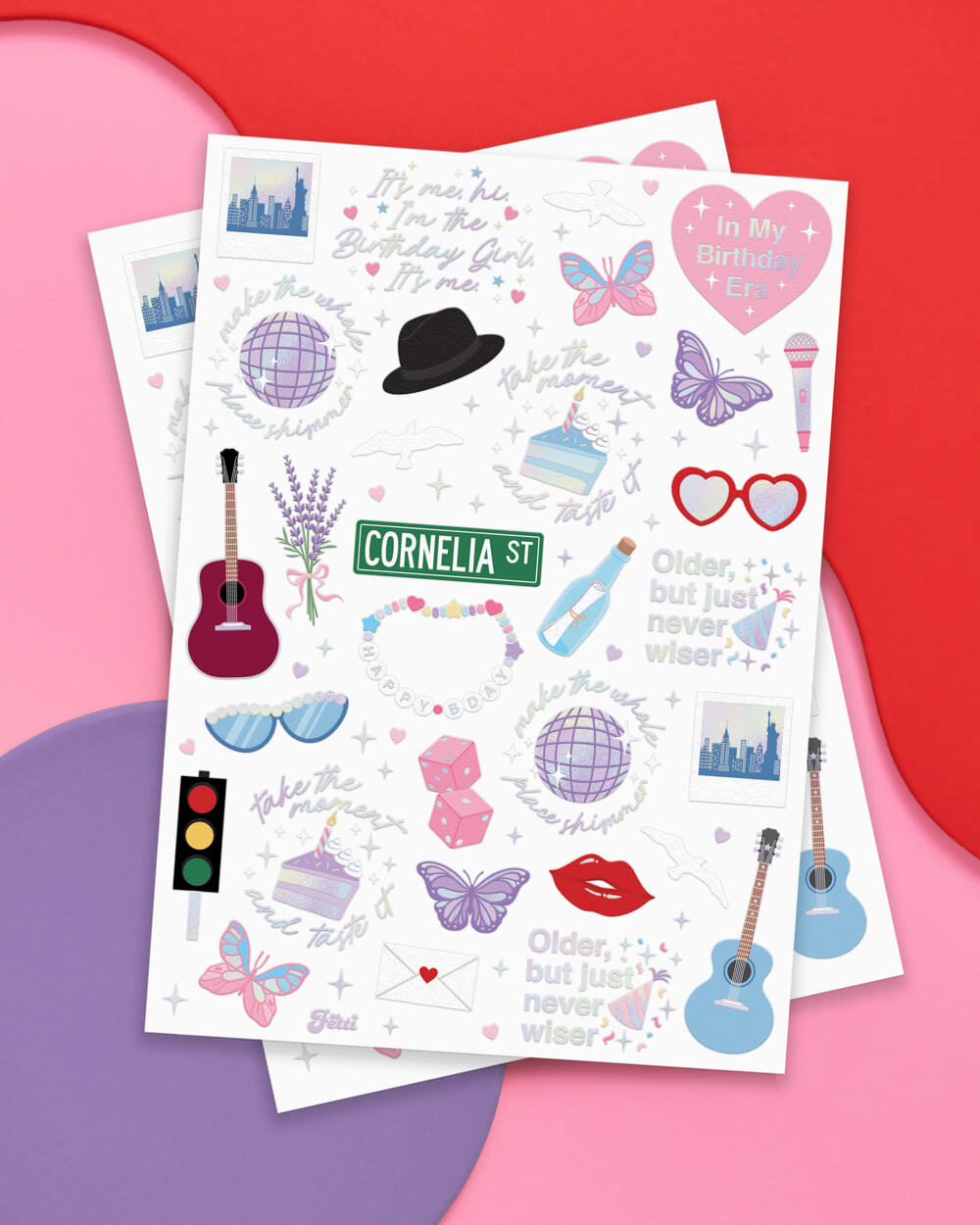 Birthday Era Tats - 50 temporary tattoos