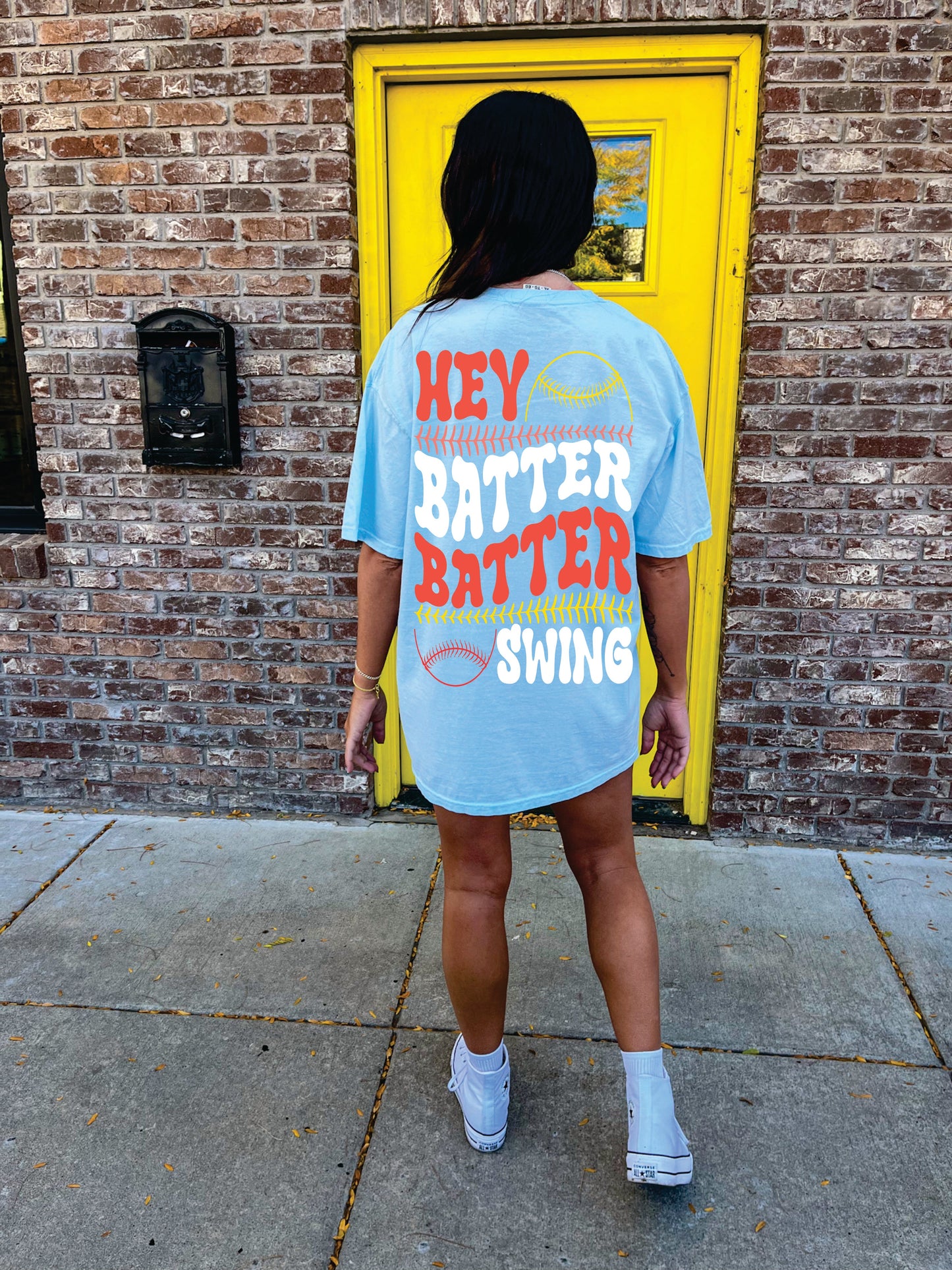 Hey Batter Up Graphic Tee