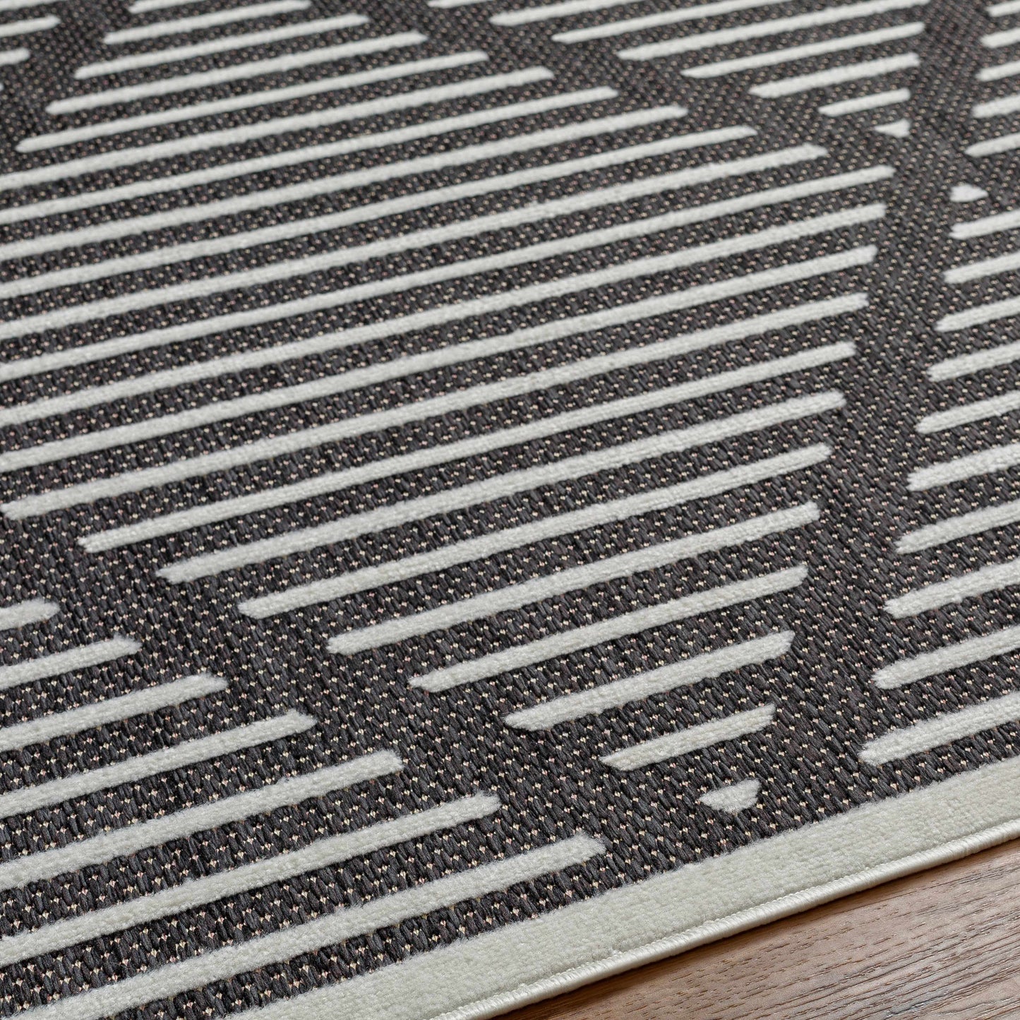 Anah 3D Black Outdoor Rug