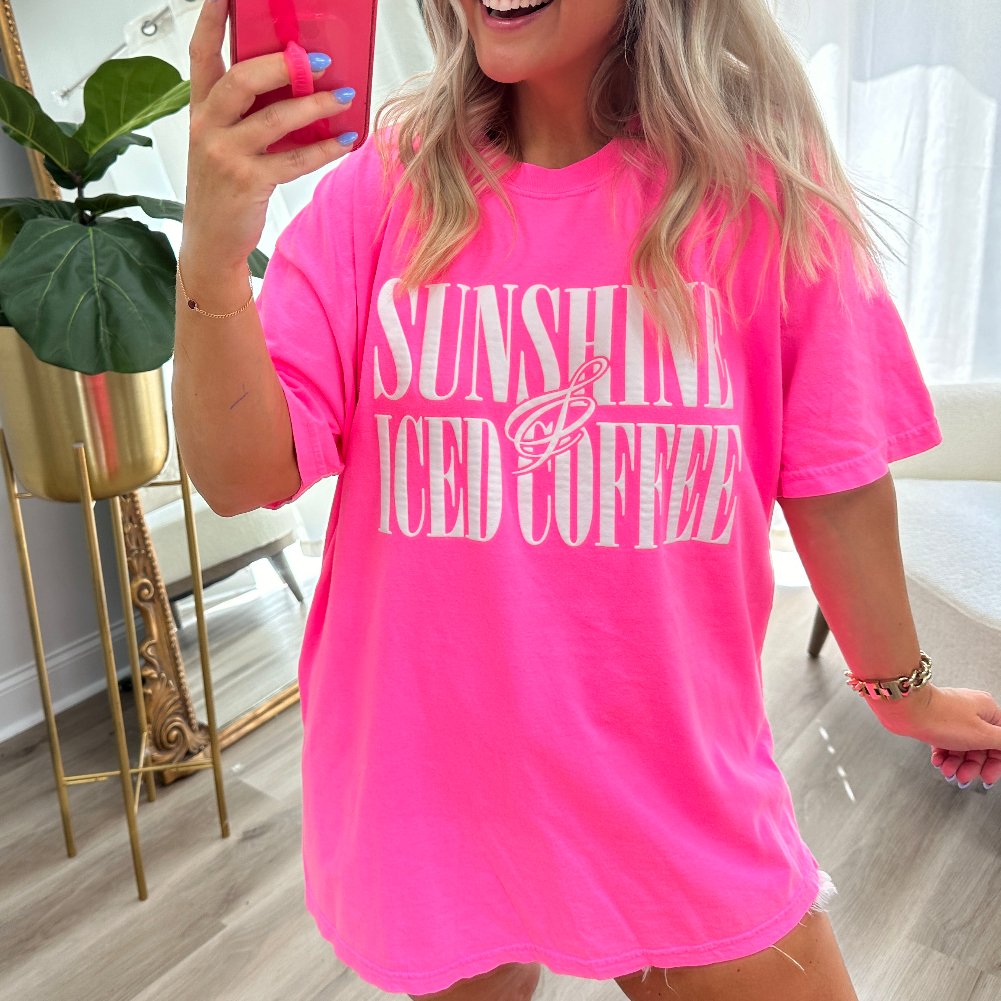Sunshine & Iced Coffee PUFF T-Shirt