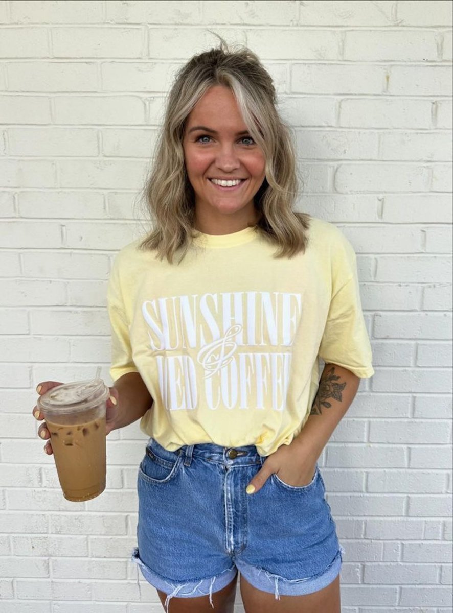 Sunshine & Iced Coffee PUFF T-Shirt