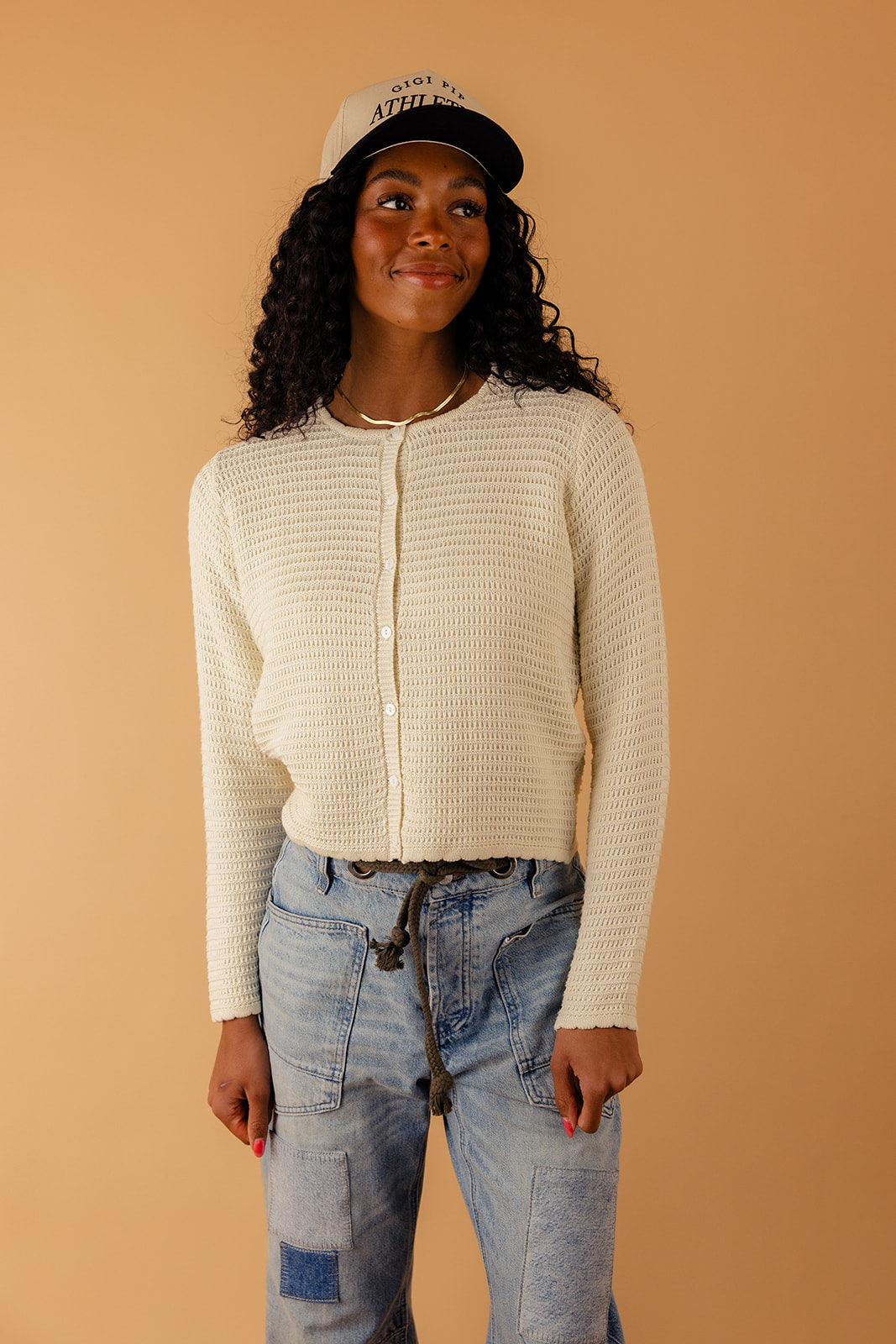 Just For You Textured Cardigan