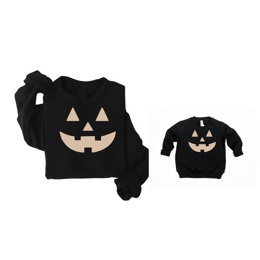 Jack-O-Lantern Adult Sweatshirt - (See Matching Kids version!)
