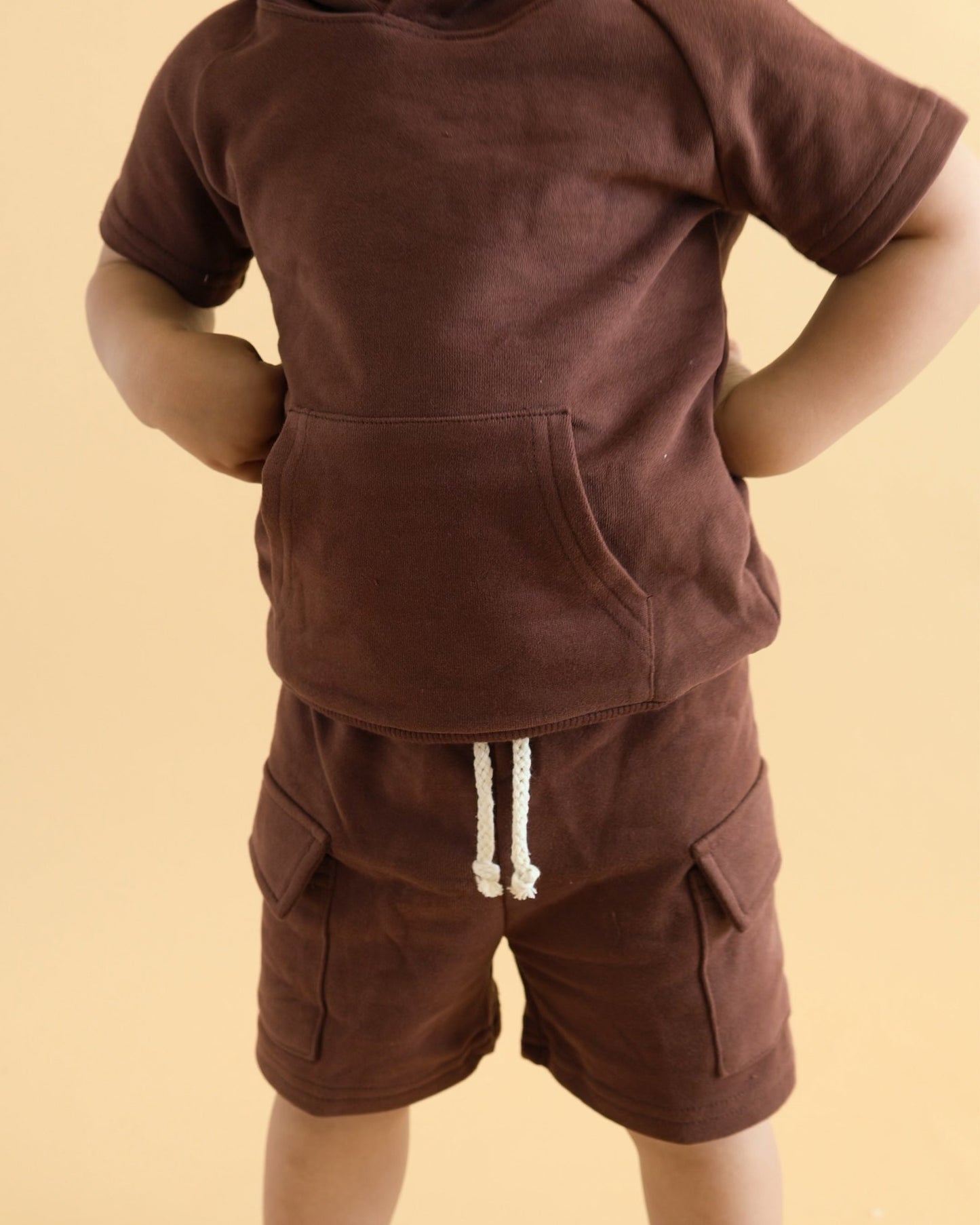 Cargo Shorts Set | Chocolate