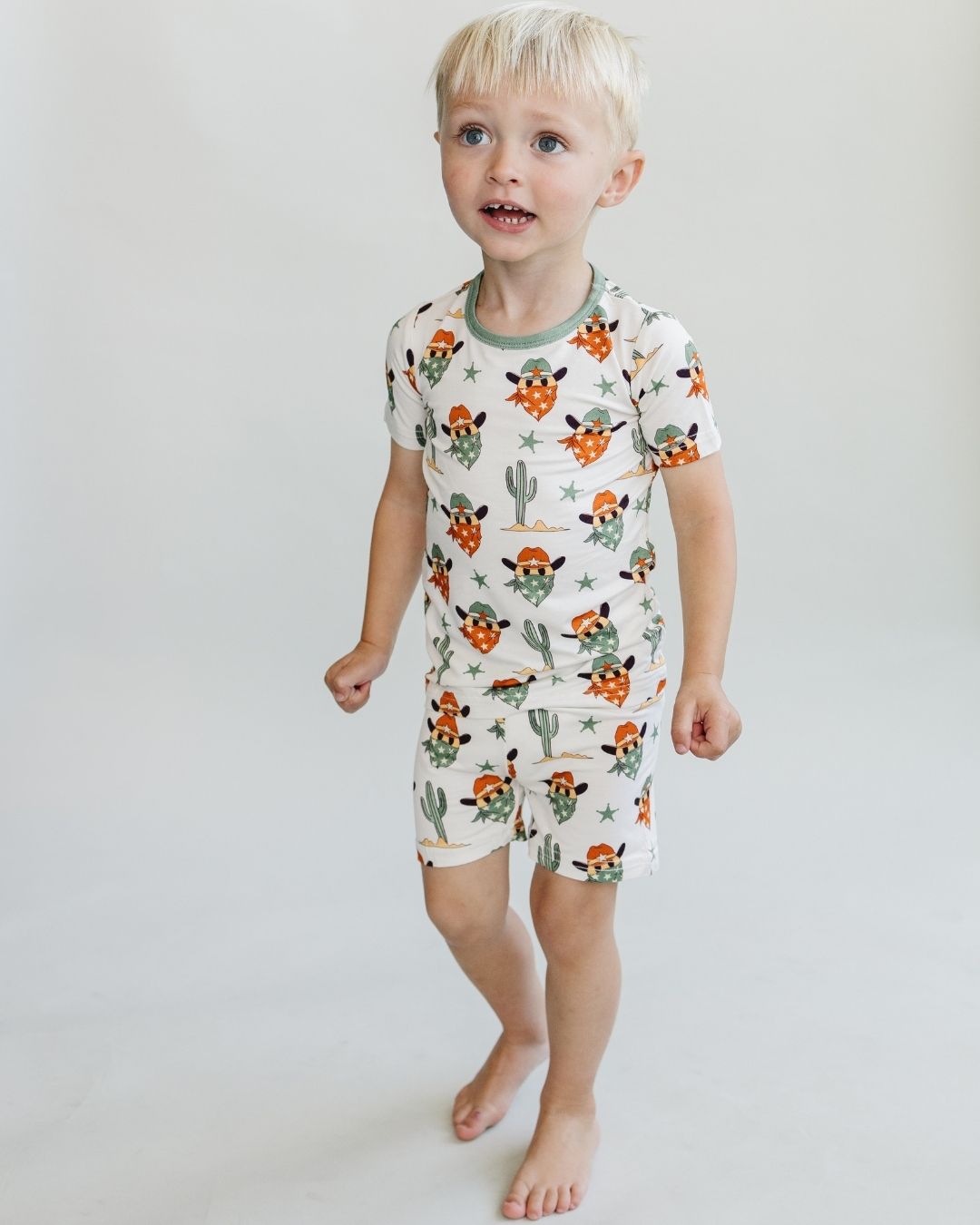 Two Piece Shorts Set | Smiley Cowboy