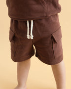 Cargo Shorts Set | Chocolate