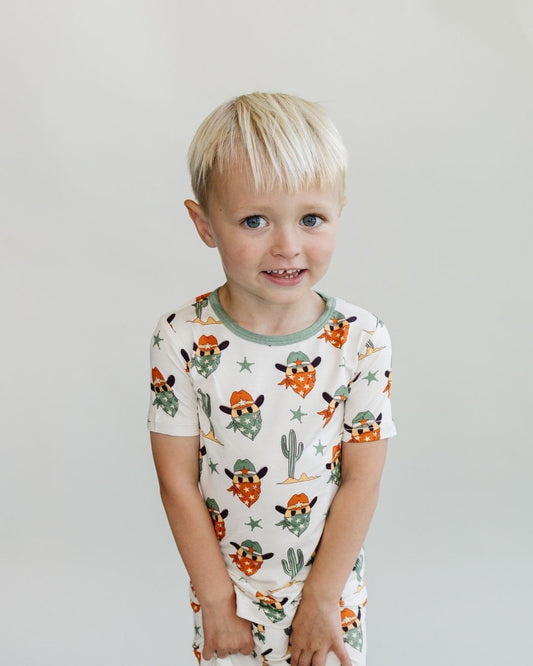 Two Piece Shorts Set | Smiley Cowboy