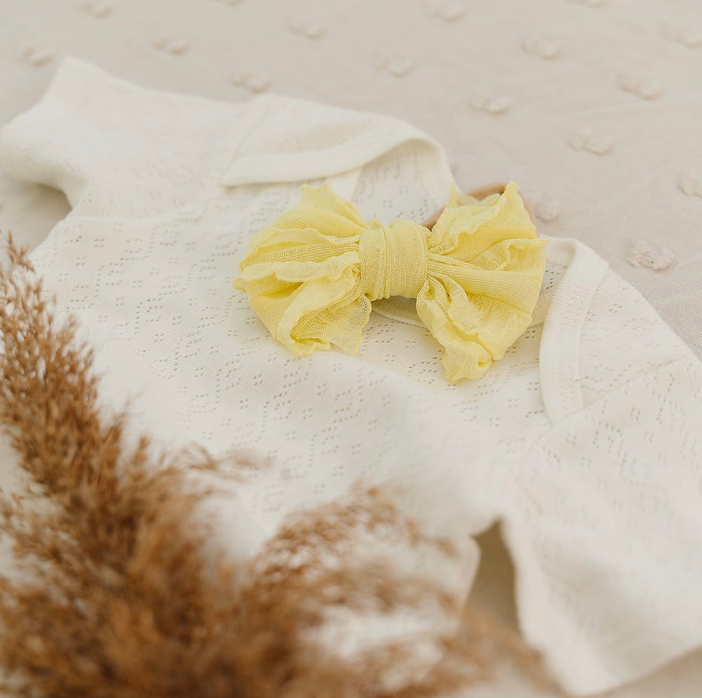 Yellow Vintage Bow