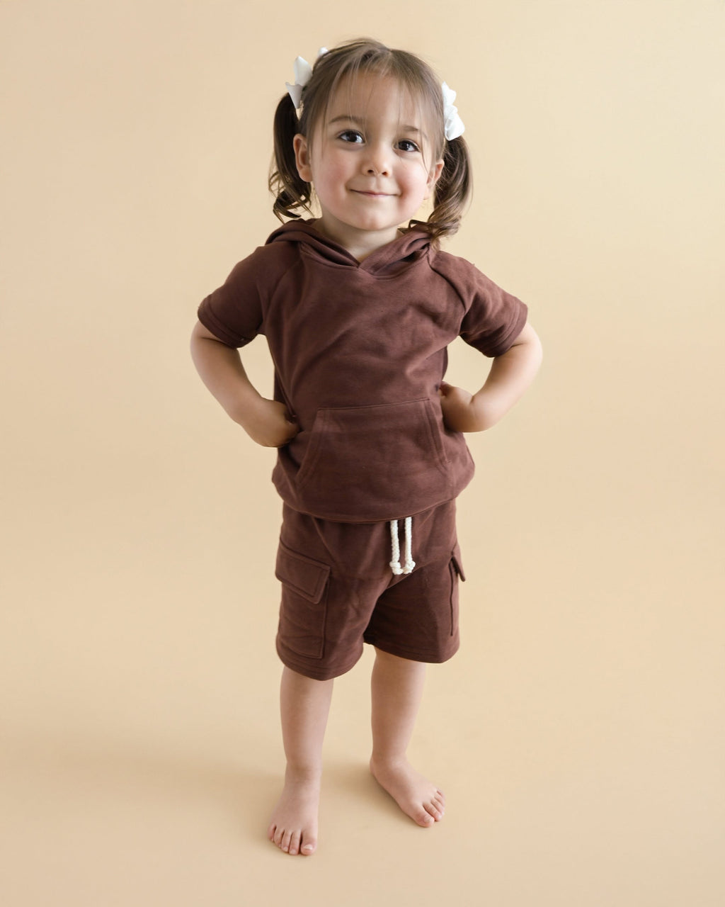 Cargo Shorts Set | Chocolate