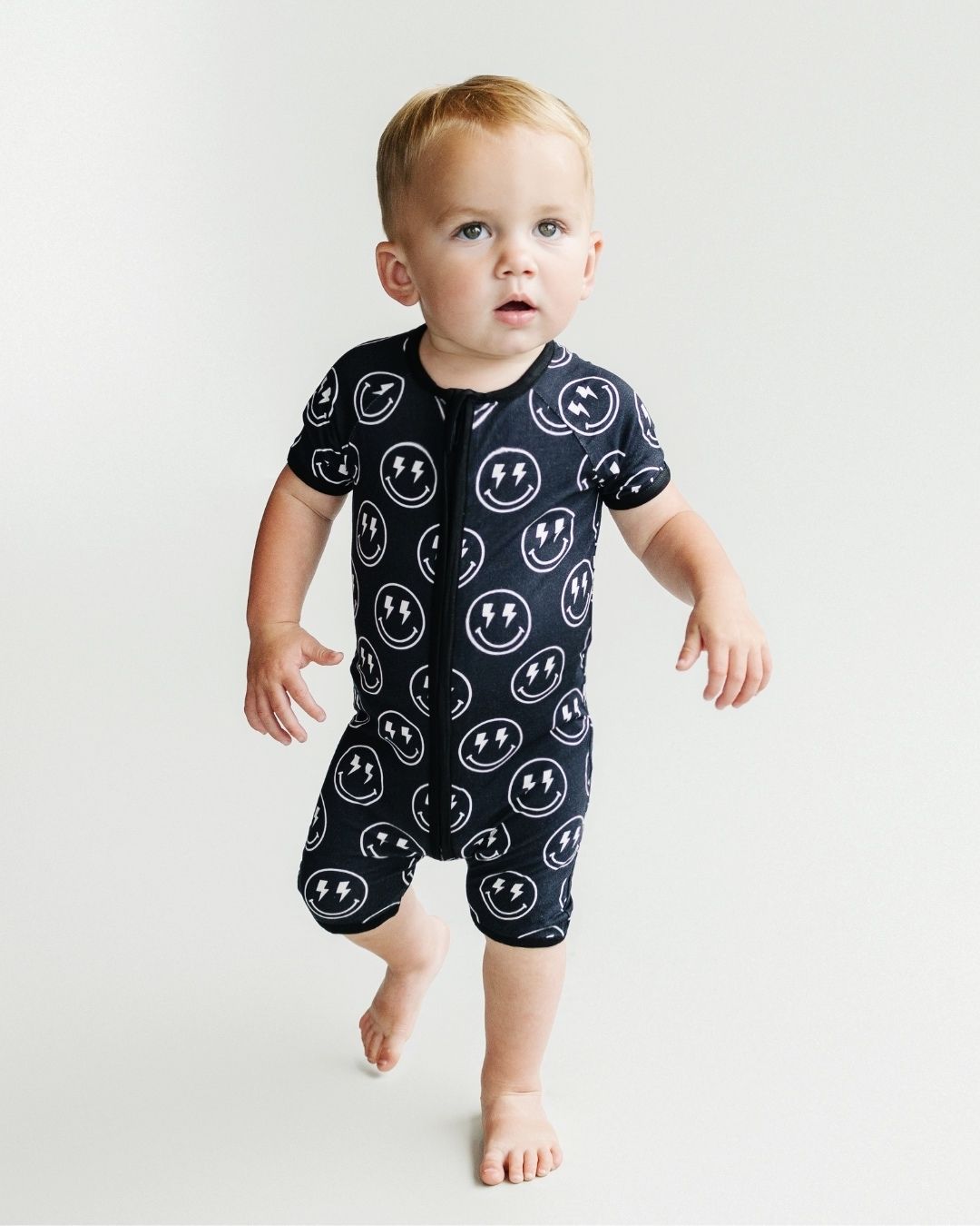 Shorty Romper | Electric Smiley