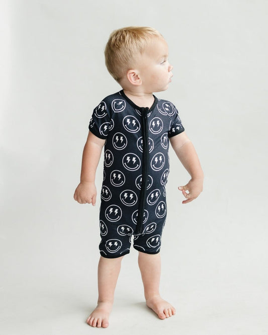 Shorty Romper | Electric Smiley