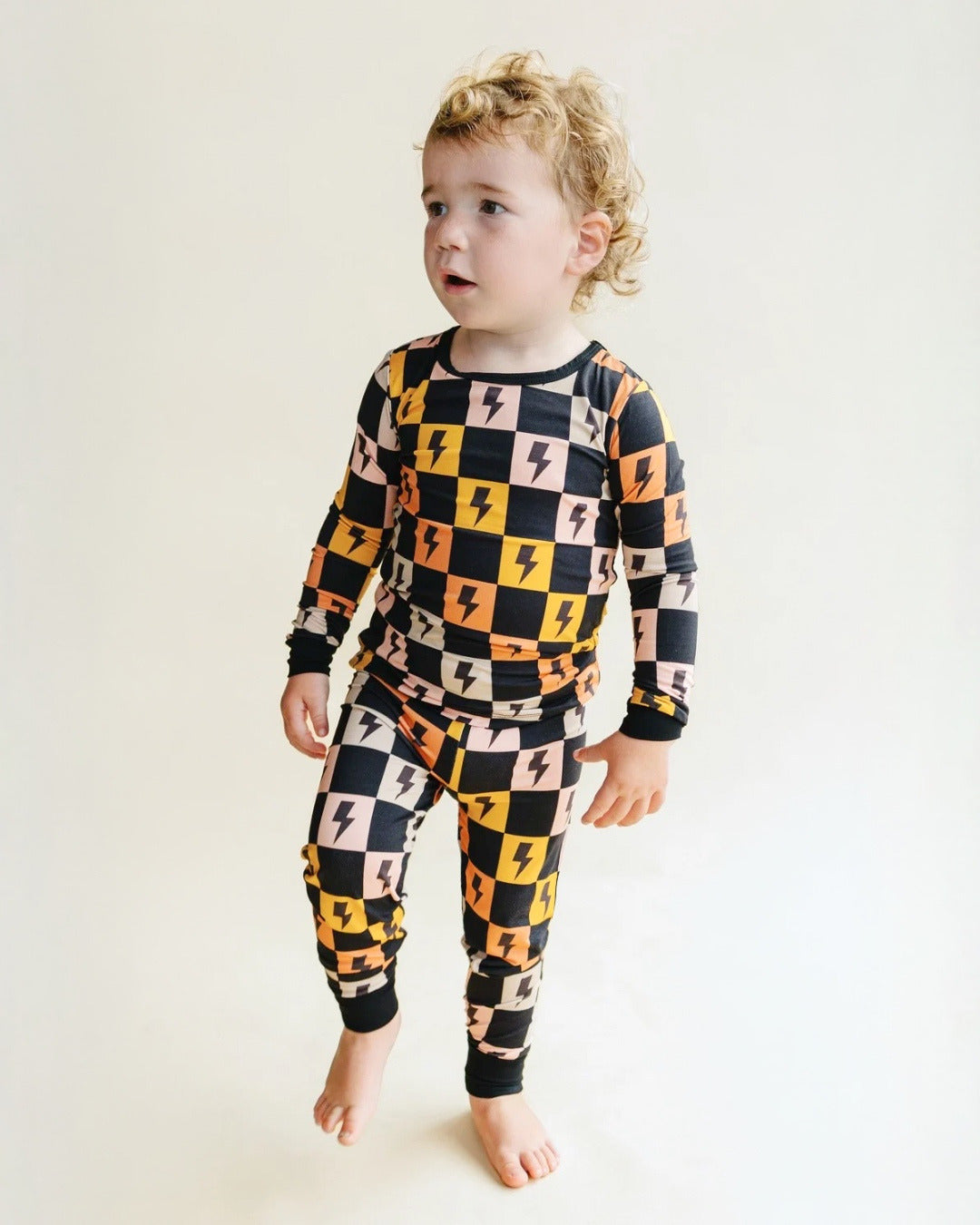 Two Piece Set | Colorful Checks & Bolts