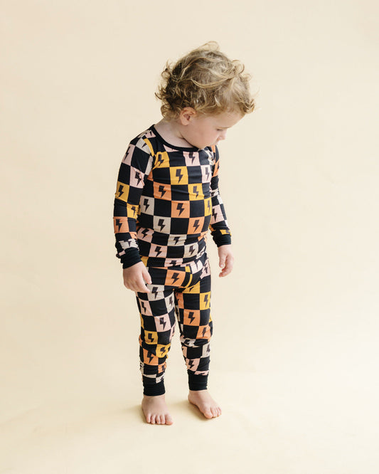 Two Piece Set | Colorful Checks & Bolts