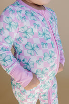 Bamboo Zip Romper | Shamrock & Bows