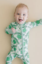Bamboo Zip Romper | Lucky Shamrock