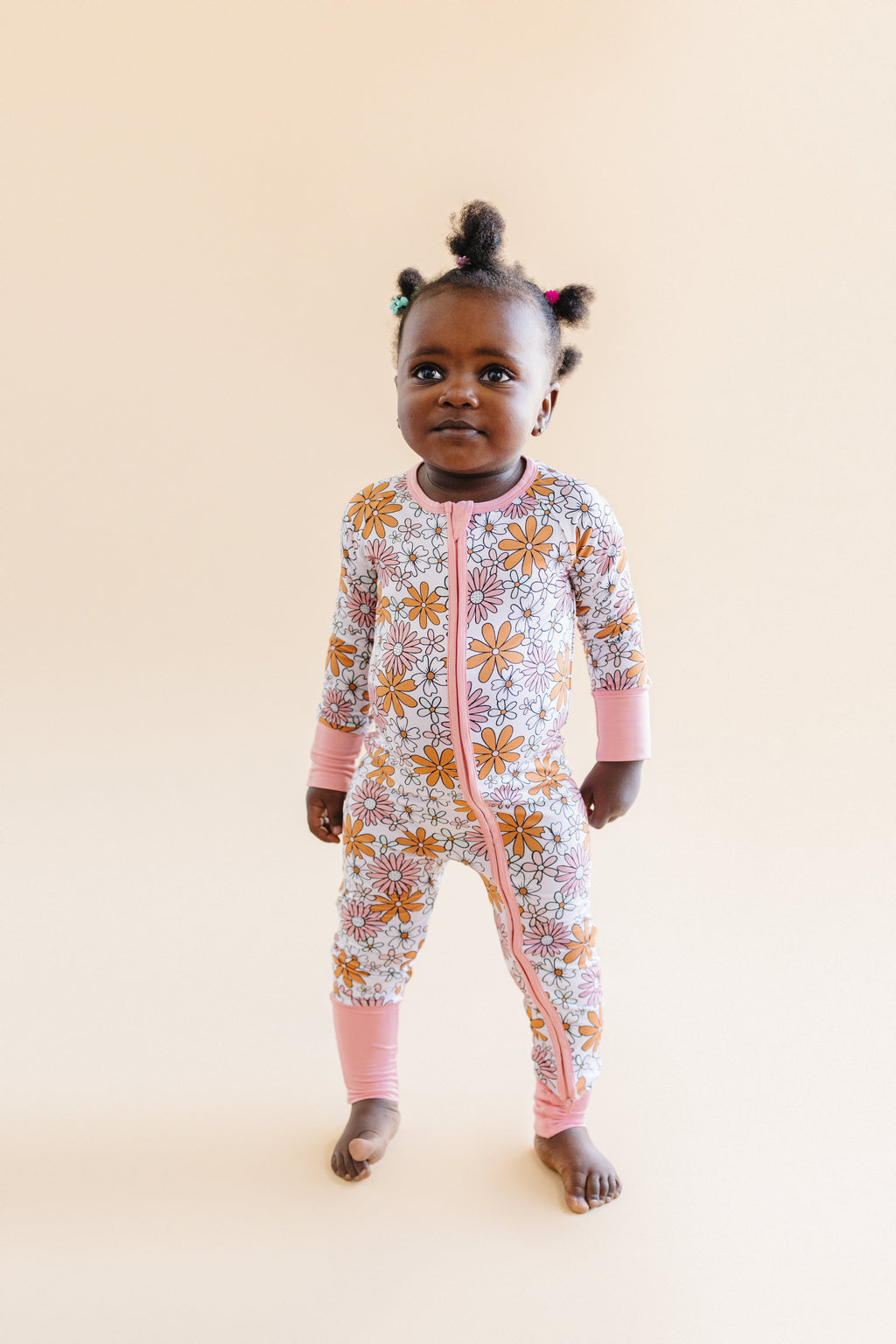 Retro Garden Bamboo Zip Romper
