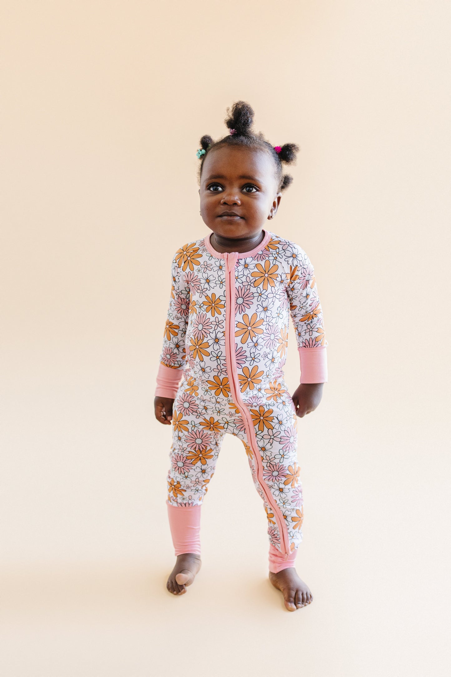 Retro Garden Bamboo Zip Romper