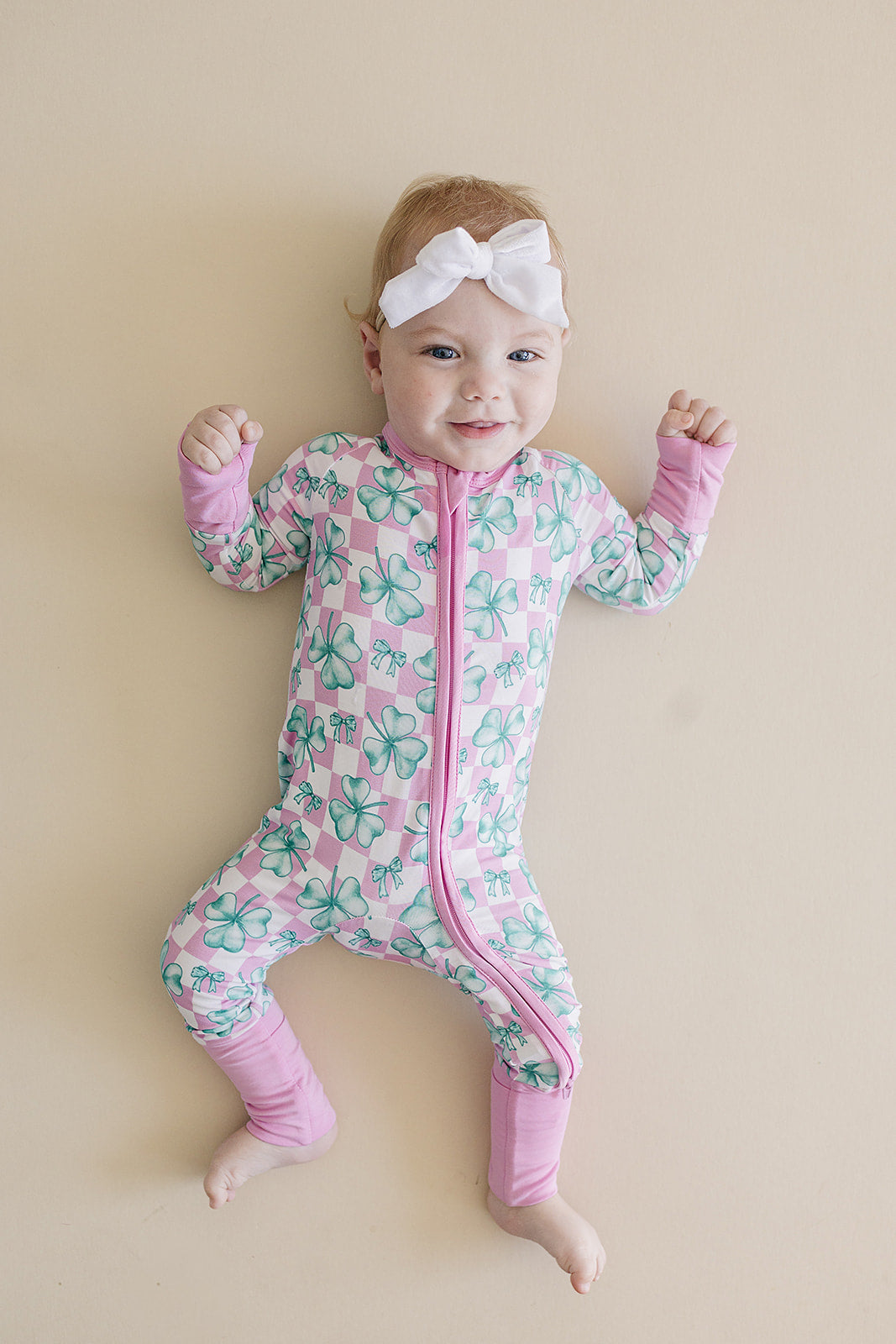 Bamboo Zip Romper | Shamrock & Bows
