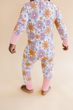 Retro Garden Bamboo Zip Romper