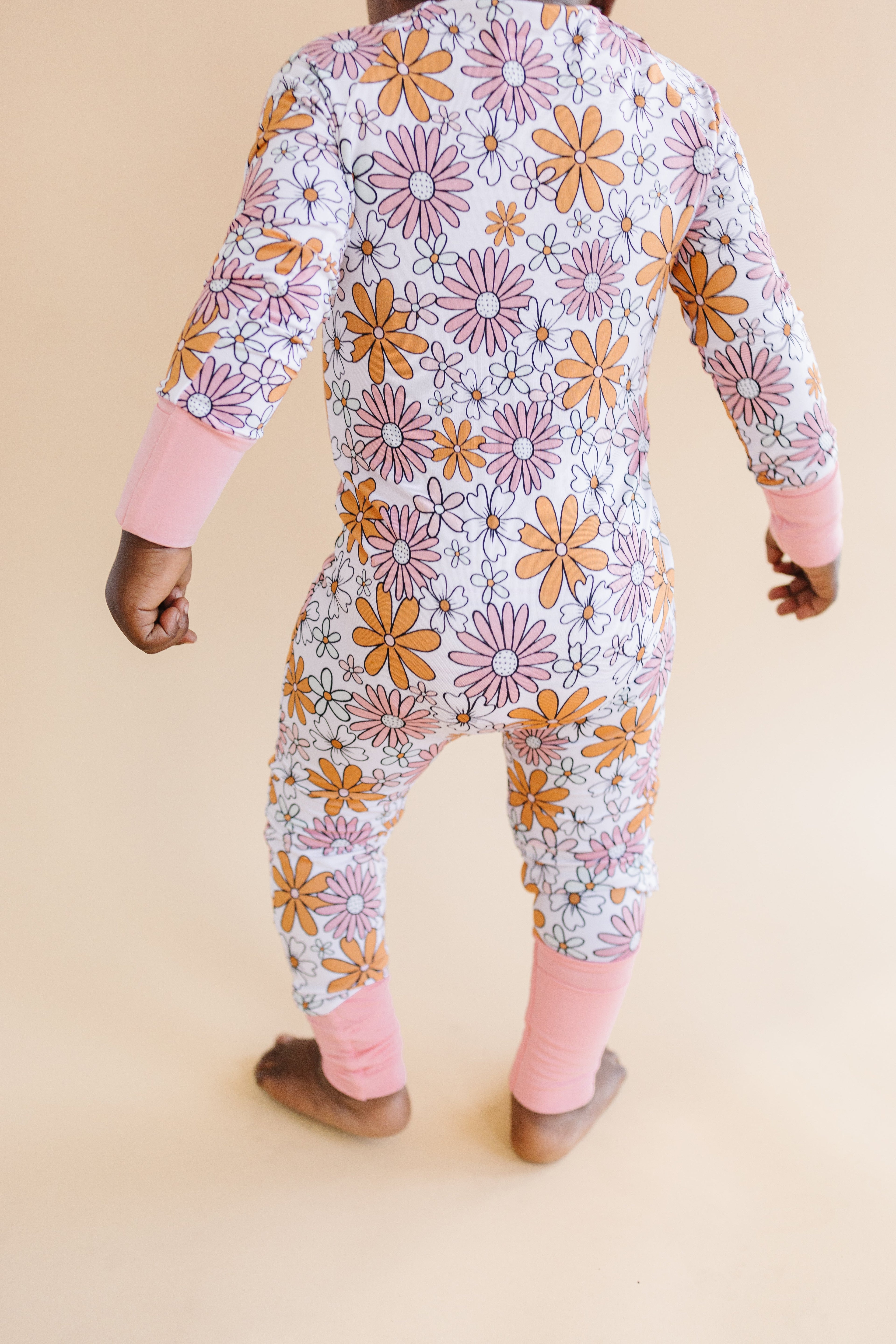 Retro Garden Bamboo Zip Romper