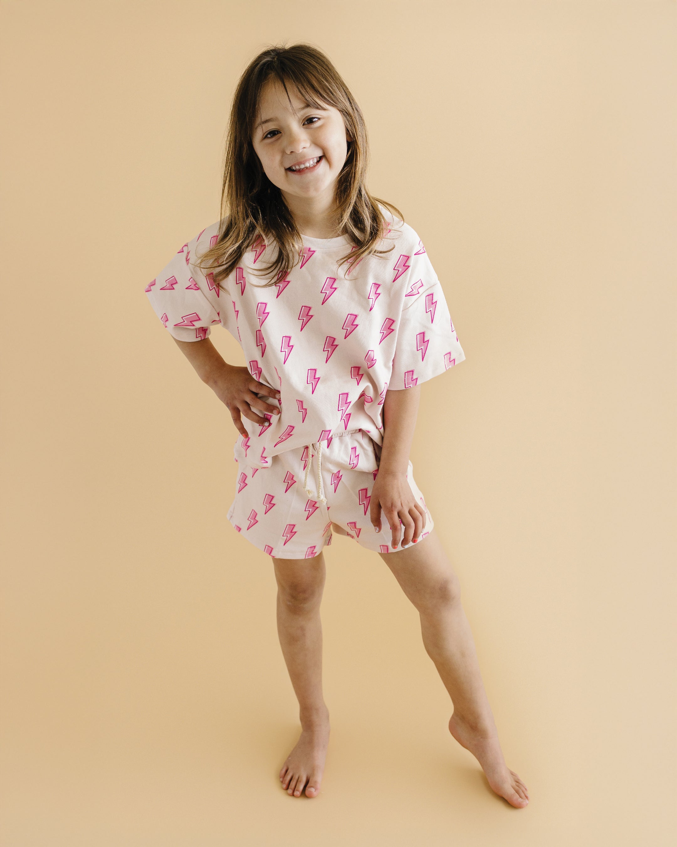 Shorts Set | Pink Bolts