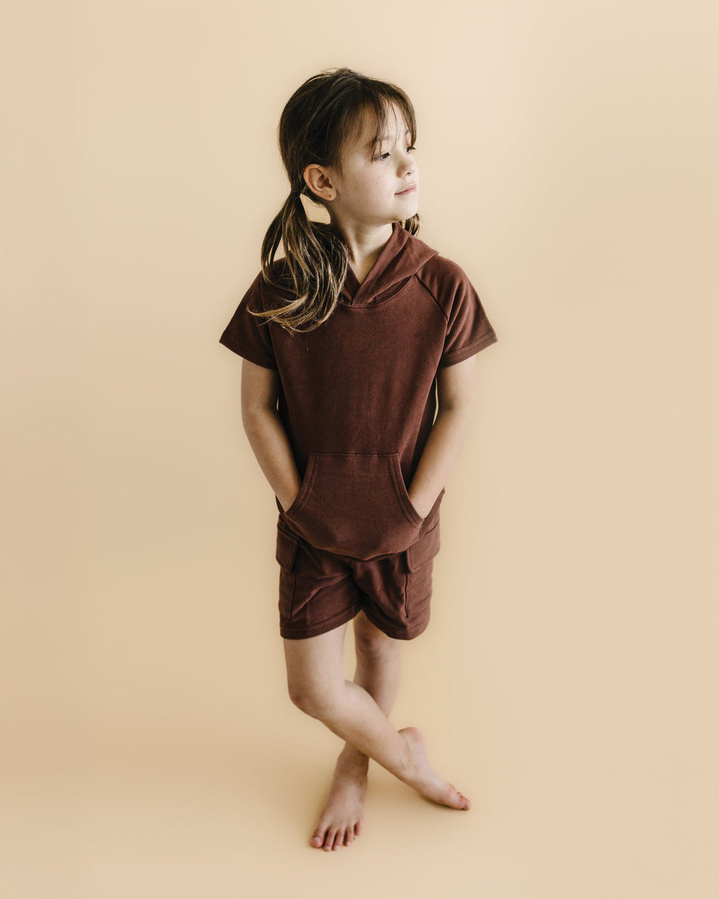 Cargo Shorts Set | Chocolate