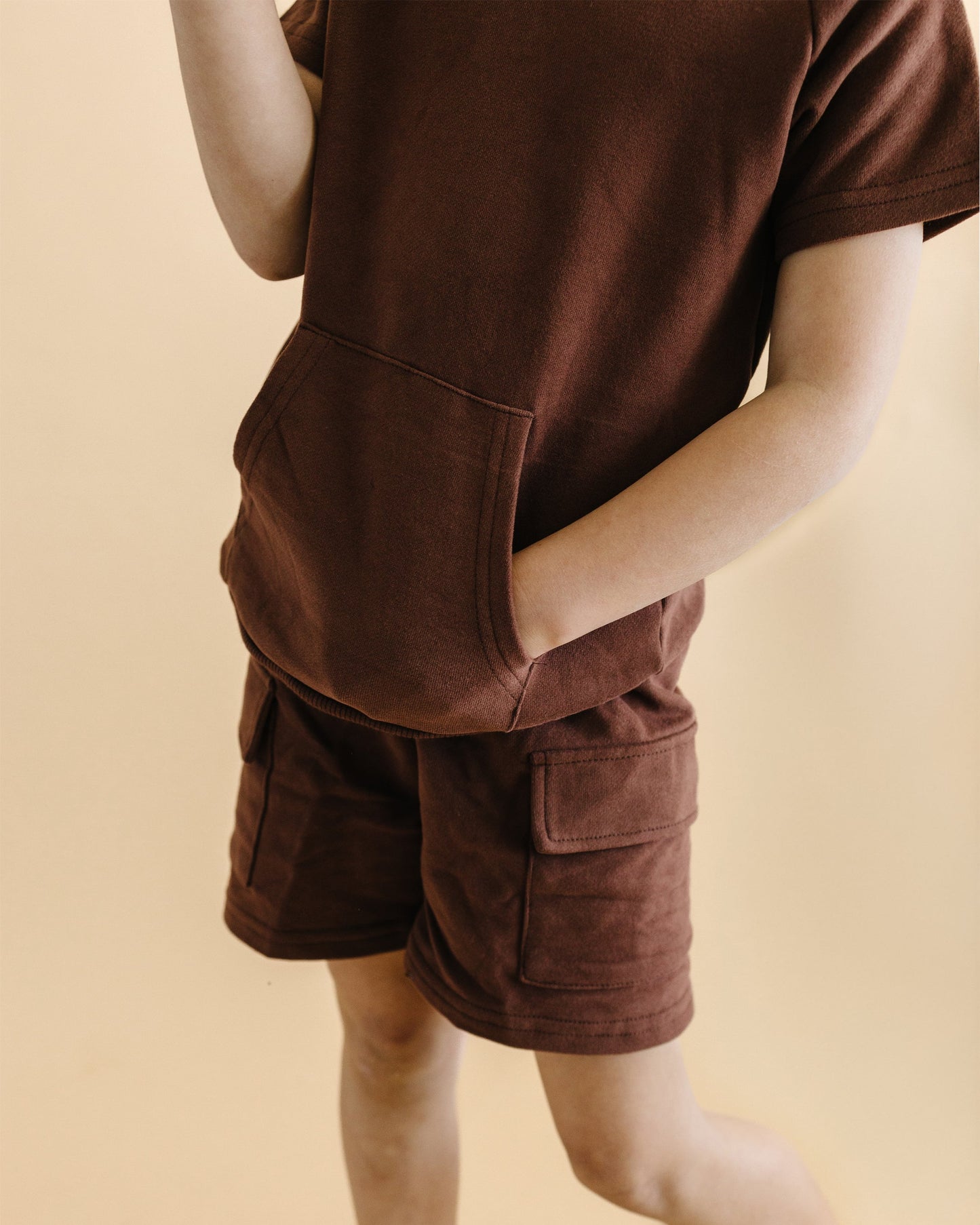 Cargo Shorts Set | Chocolate