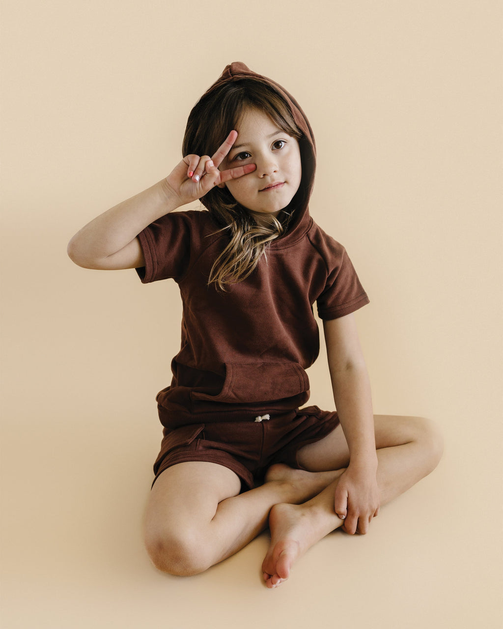 Cargo Shorts Set | Chocolate