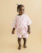 Shorts Set | Pink Bolts
