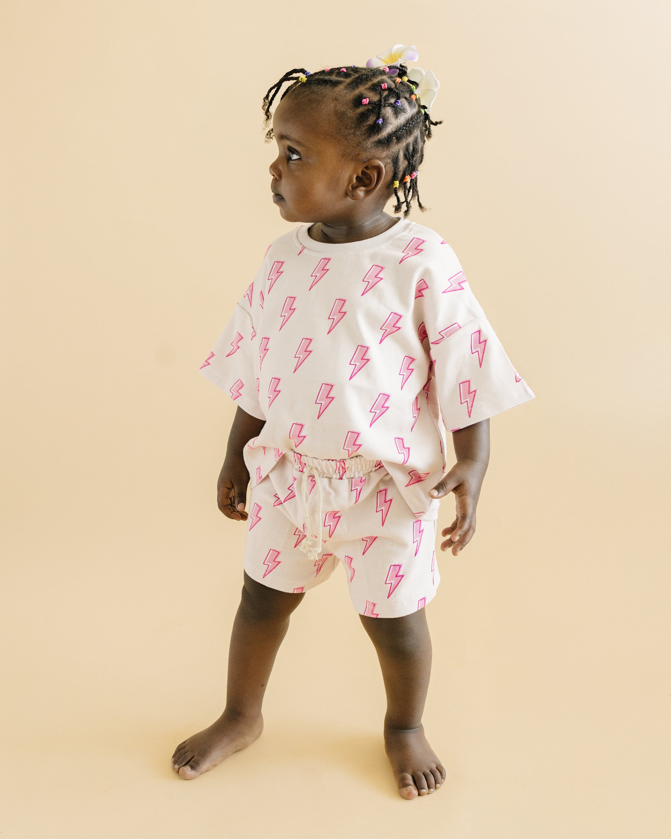 Shorts Set | Pink Bolts