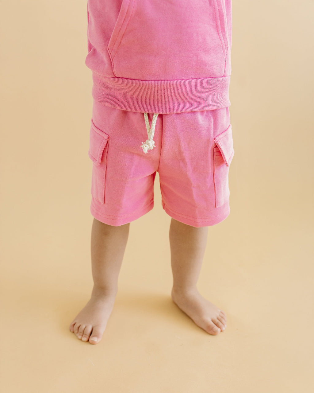Cargo Shorts Set | Pink