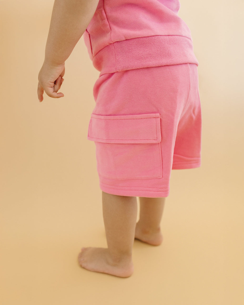 Cargo Shorts Set | Pink