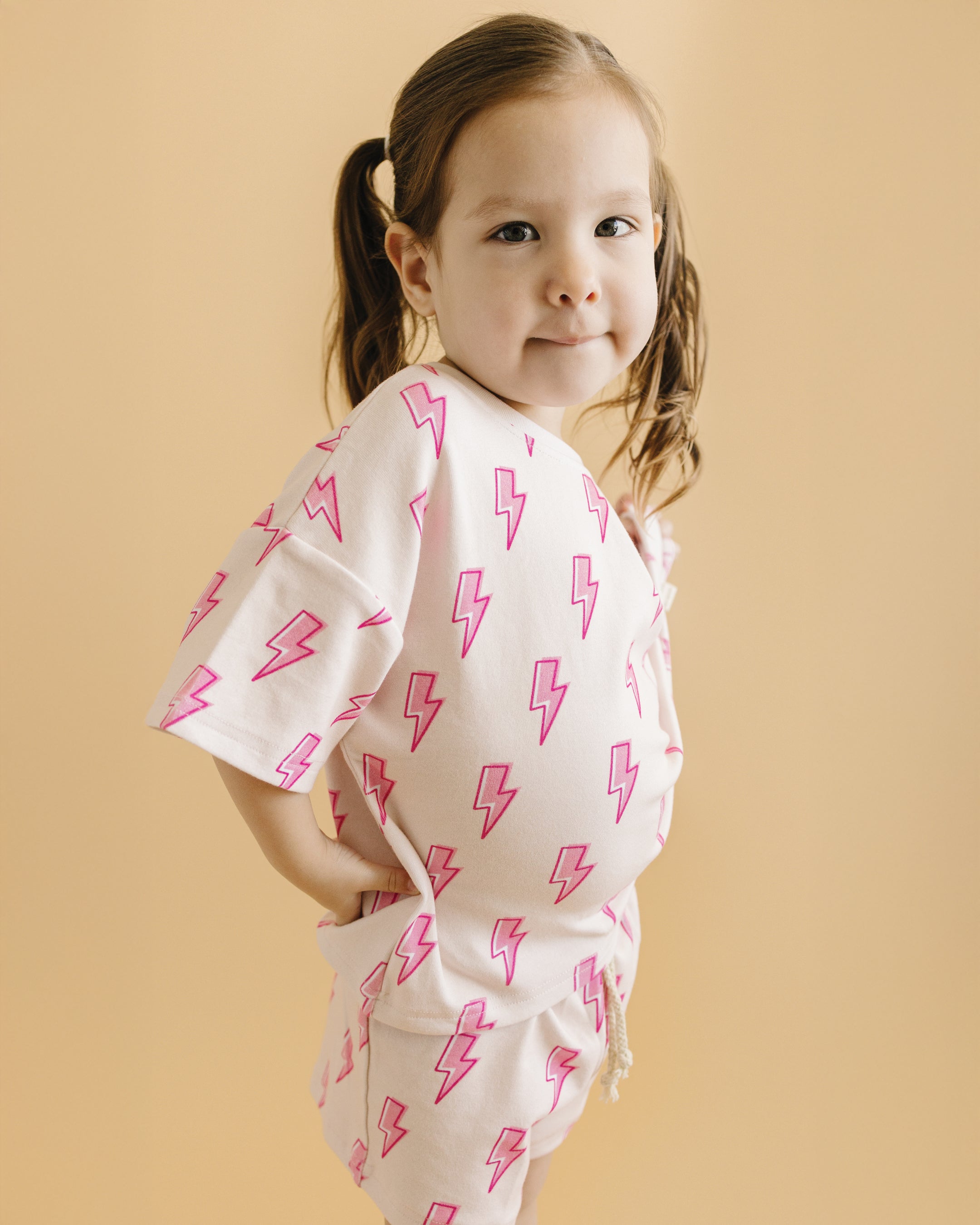 Shorts Set | Pink Bolts