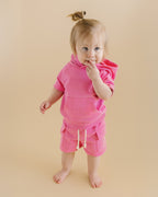 Cargo Shorts Set | Pink