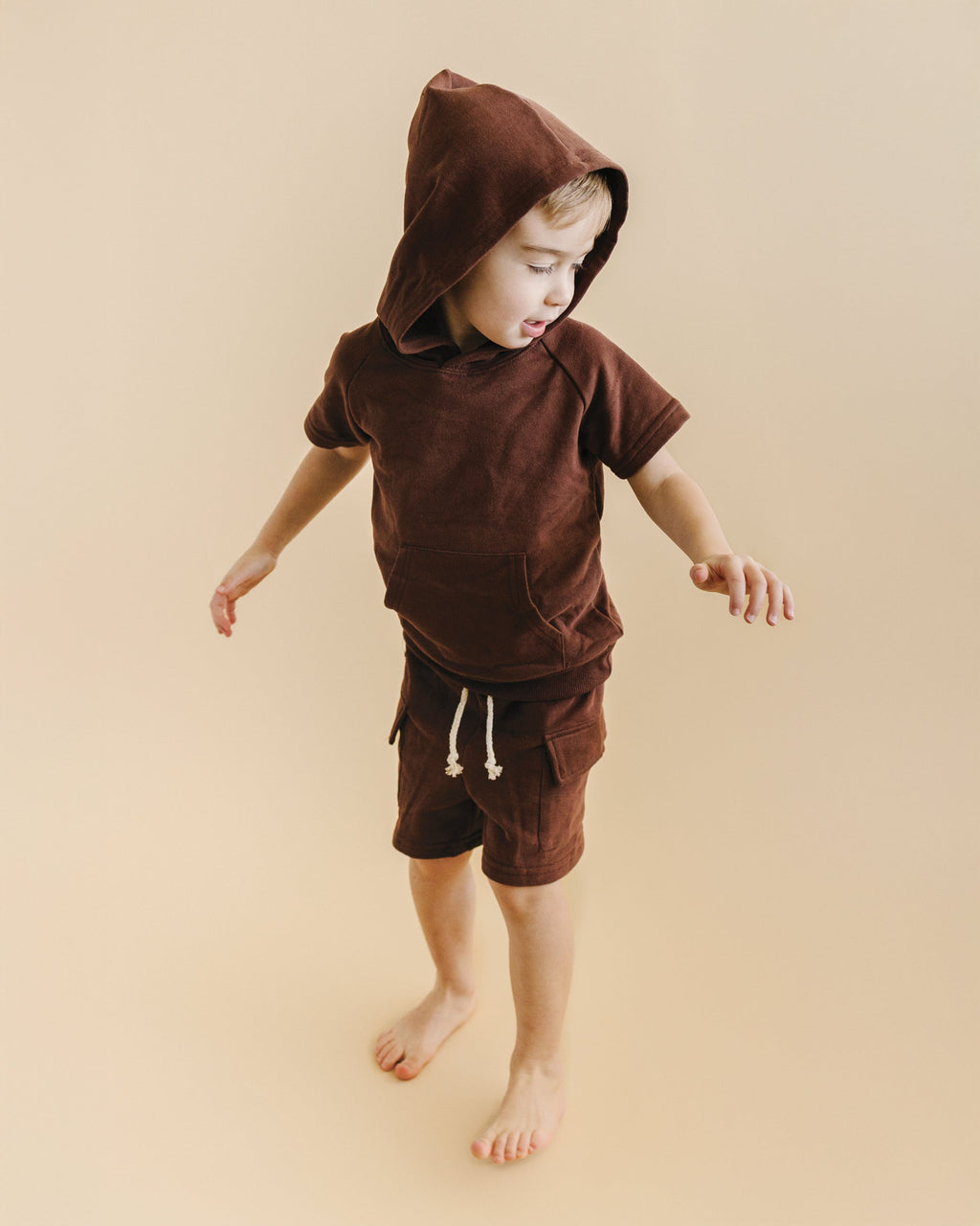 Cargo Shorts Set | Chocolate