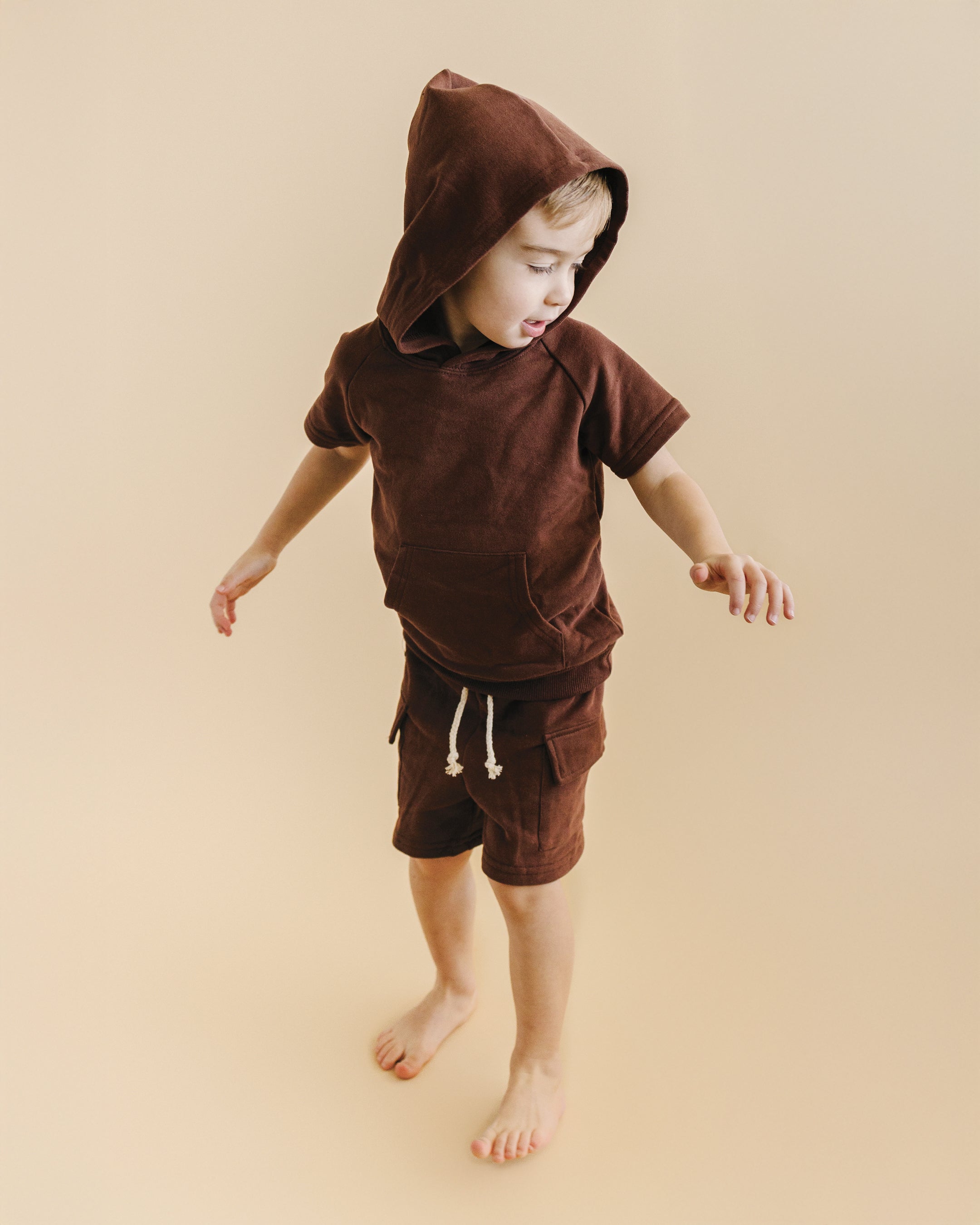 Cargo Shorts Set | Chocolate