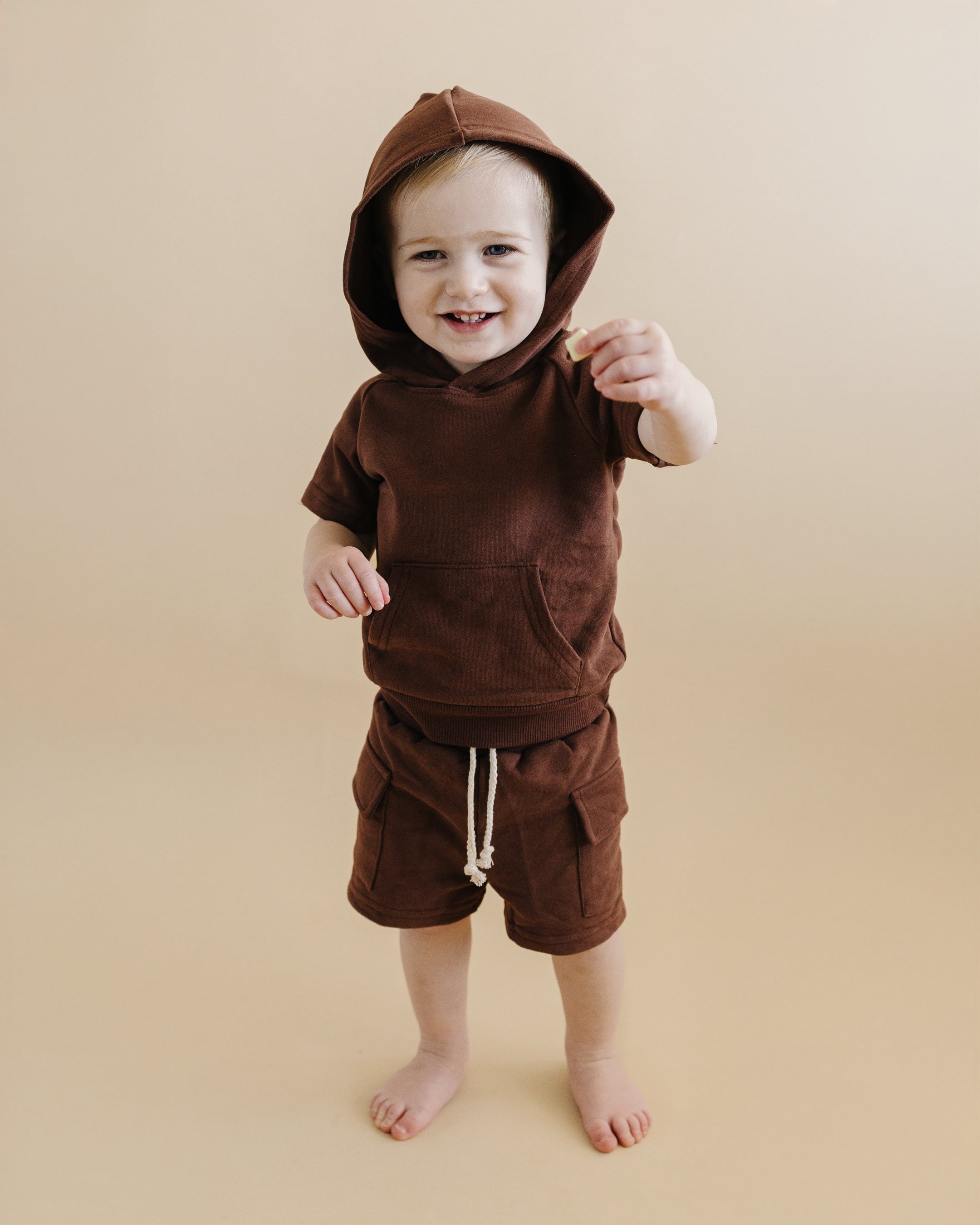 Cargo Shorts Set | Chocolate