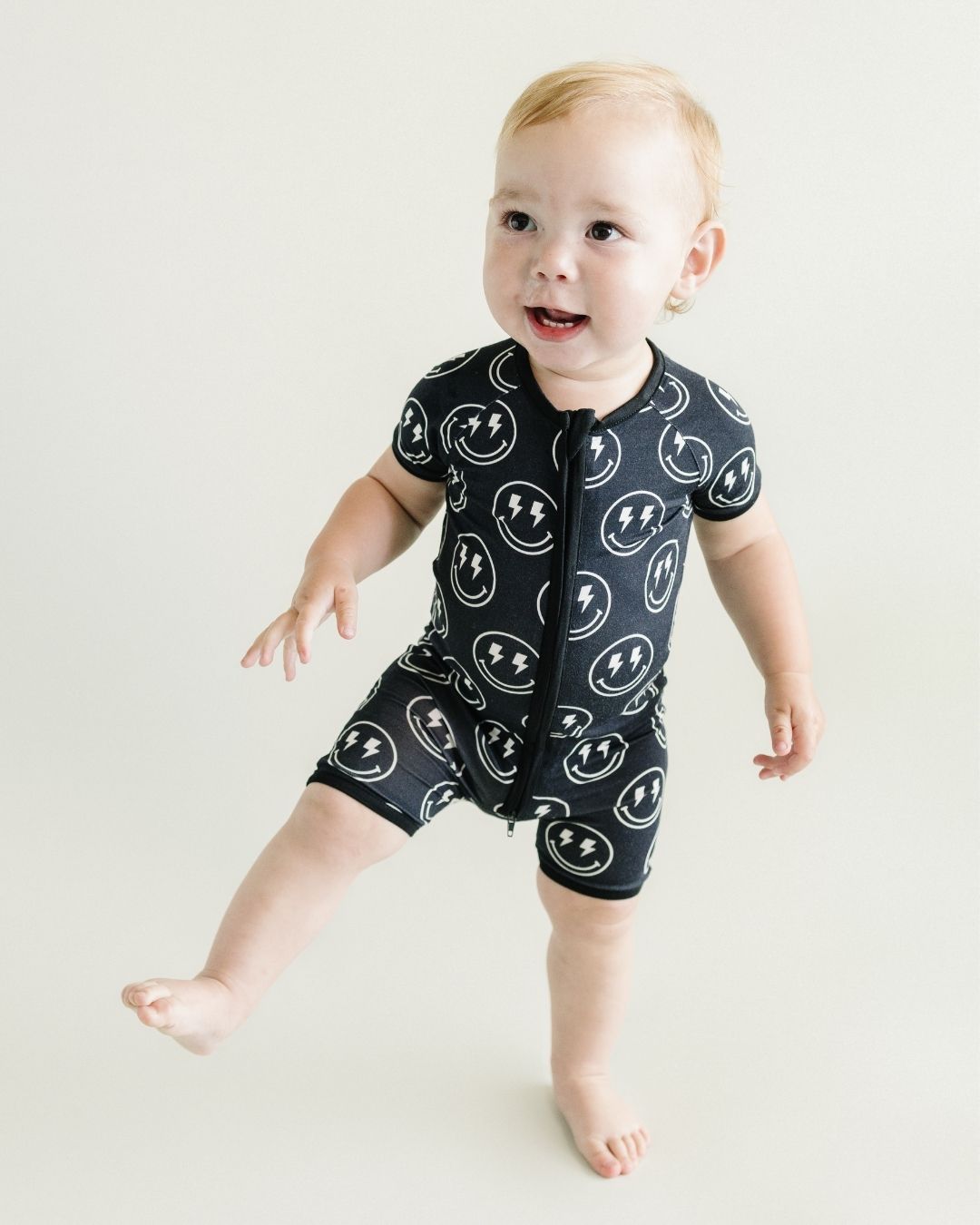 Shorty Romper | Electric Smiley