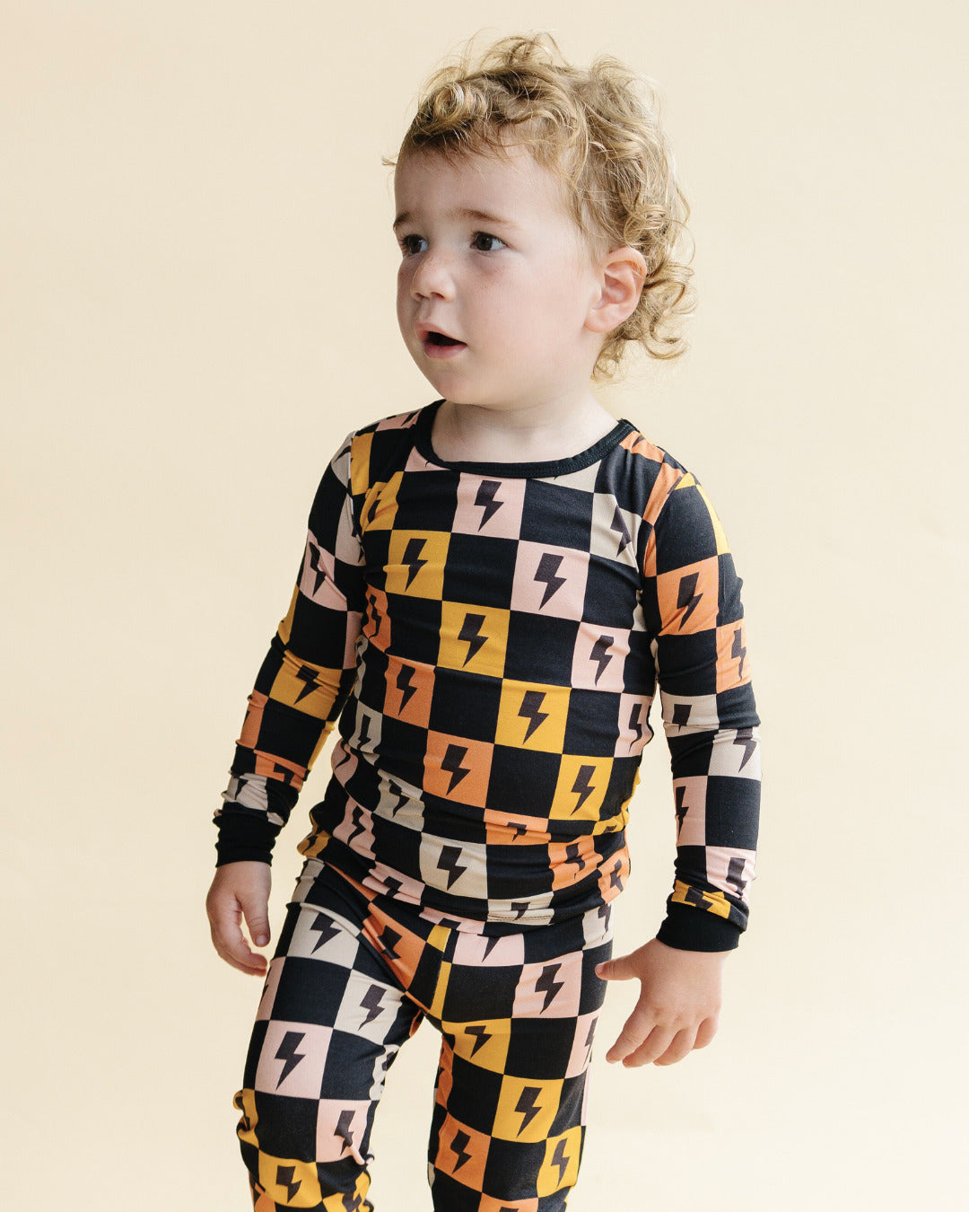 Two Piece Set | Colorful Checks & Bolts