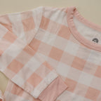 Pink Gingham 2pc Bamboo Pajama Set
