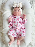 Checkered Cherry Shorts Set