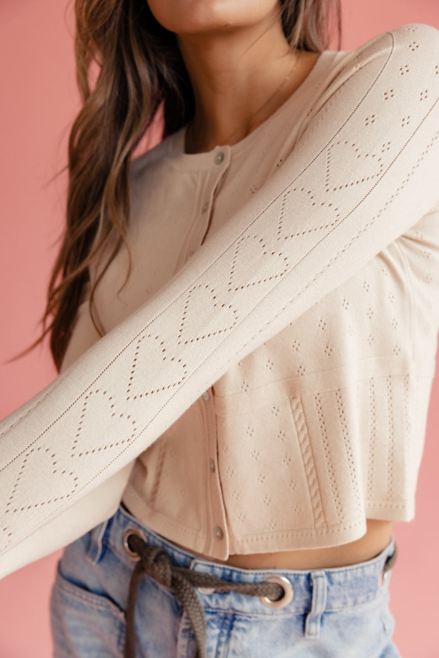 Lenora Pointelle Cardigan