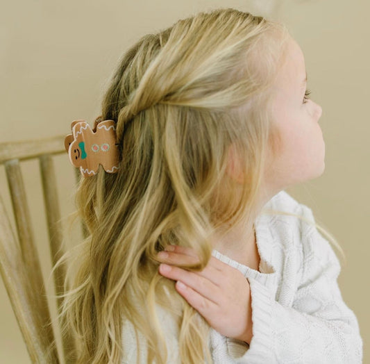 Gingerbread Man Claw Clip